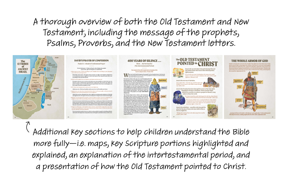 Key element from the book given to help children understand the Bible
