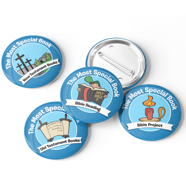 The Most Special Book: Student Buttons (5 sets)