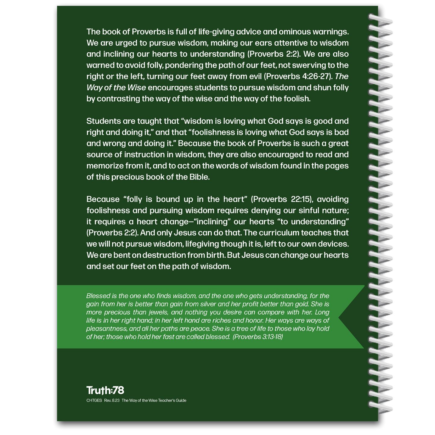The Way of the Wise: Additional Teacher’s Guide