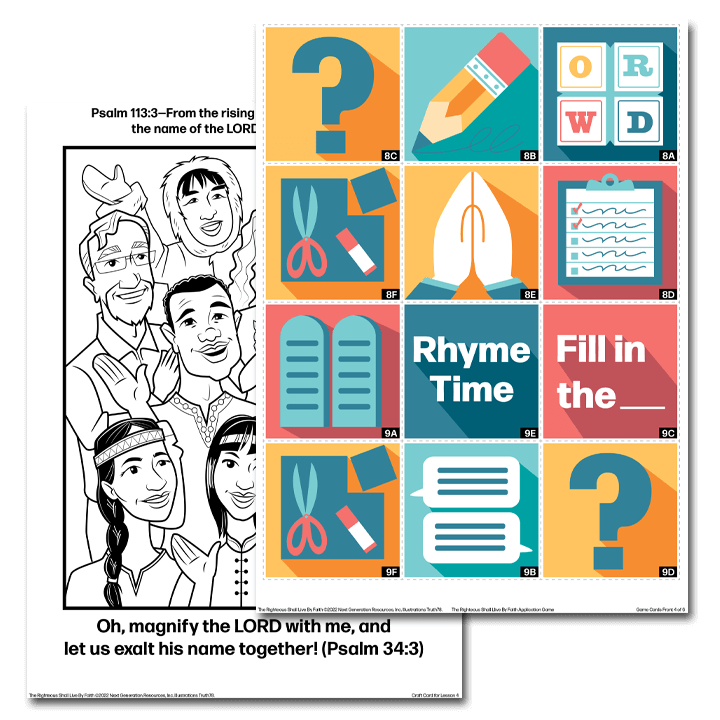 The Righteous Shall Live By Faith: Game Kit