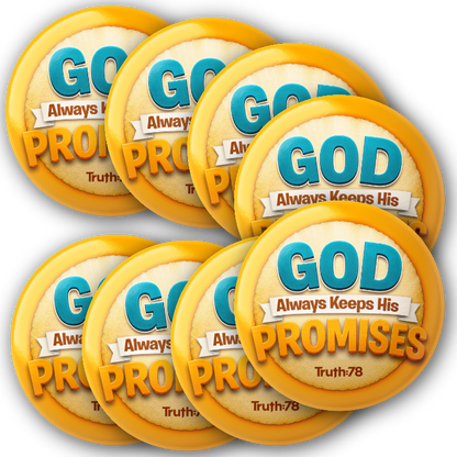Faithful to All His Promises: Promise Buttons (8-Pack)