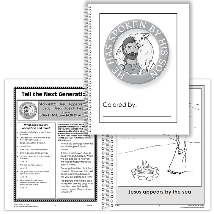 He Has Spoken By His Son: Student Coloring Book With Parent Pages