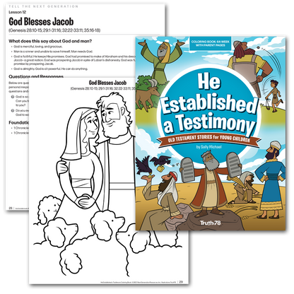He Established a Testimony: Student Coloring Book