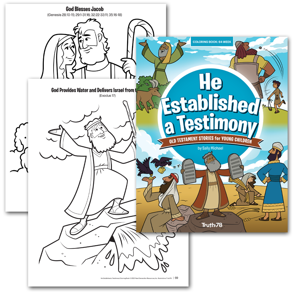 He Established a Testimony: Student Coloring Book