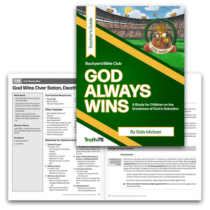 God Always Wins: Additional Teacher's Guide