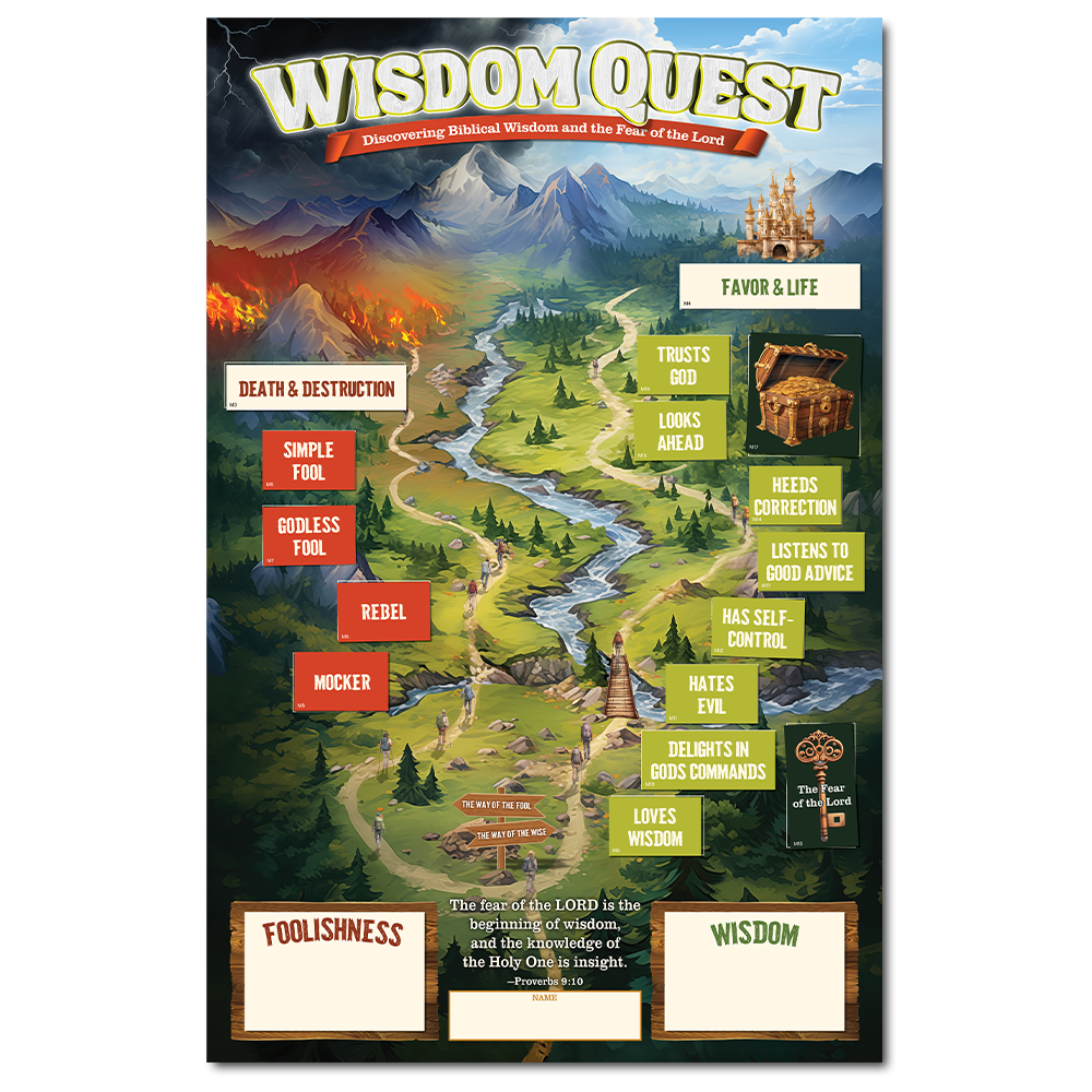 Wisdom Quest: Map Poster