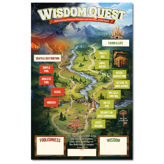Wisdom Quest: Map Poster