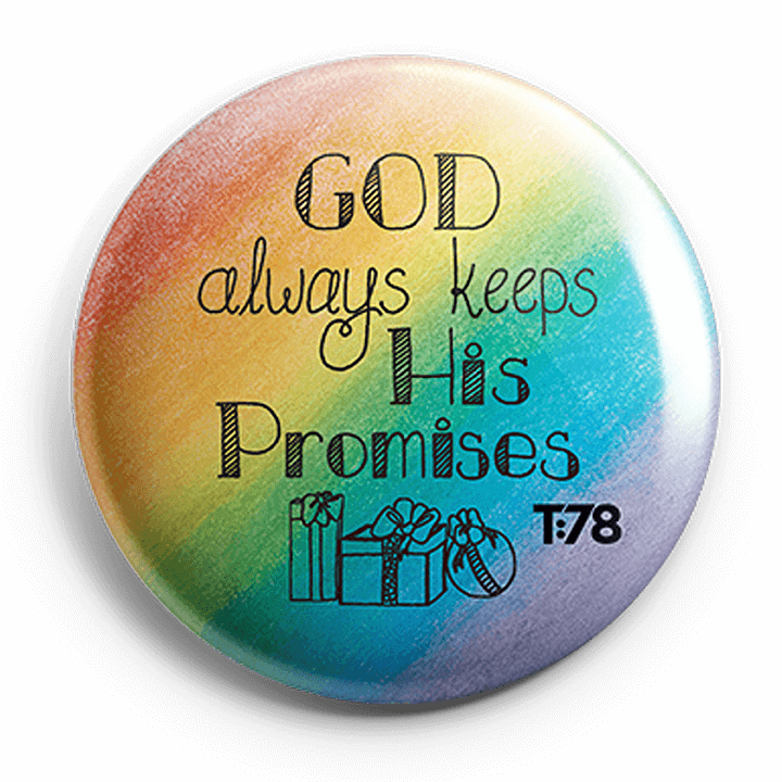 Faithful to All His Promises: Promise Buttons (8-Pack)