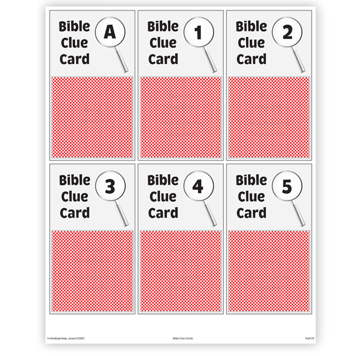 In the Beginning...Jesus: Additional Bible Clue Card Packet