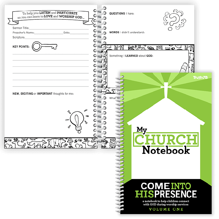 Sunday Service Notebook Children in the Church Services – Truth78
