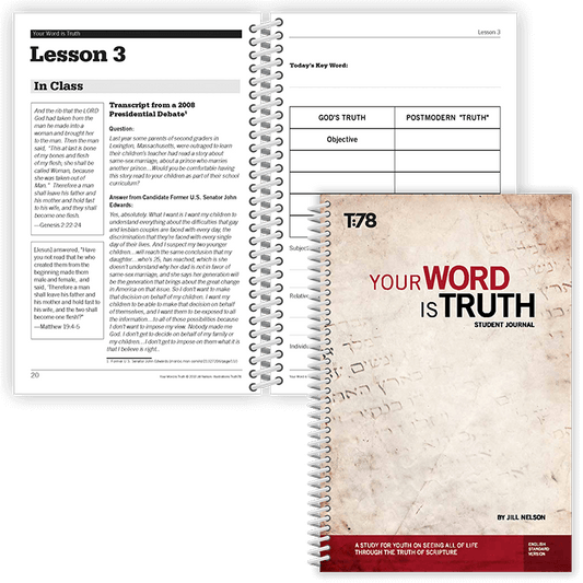 Truth Journal Your Word is Truth - Truth78 Youth Bible Study Curriculum