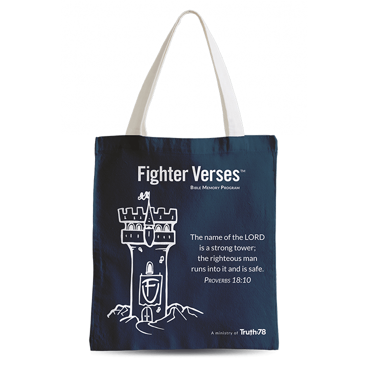 Fighter Verses Tote Bag