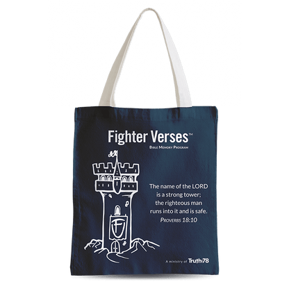 Fighter Verses Tote Bag