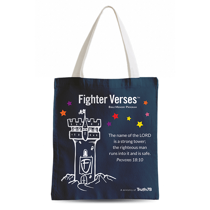 Fighter Verses Tote Bag