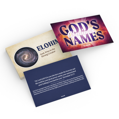 God's Glorious Names Cards
