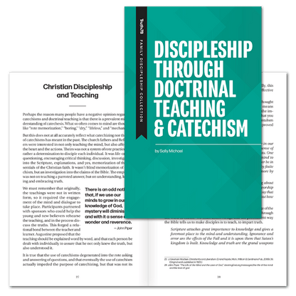 Discipleship through Doctrinal Teaching and Catechism