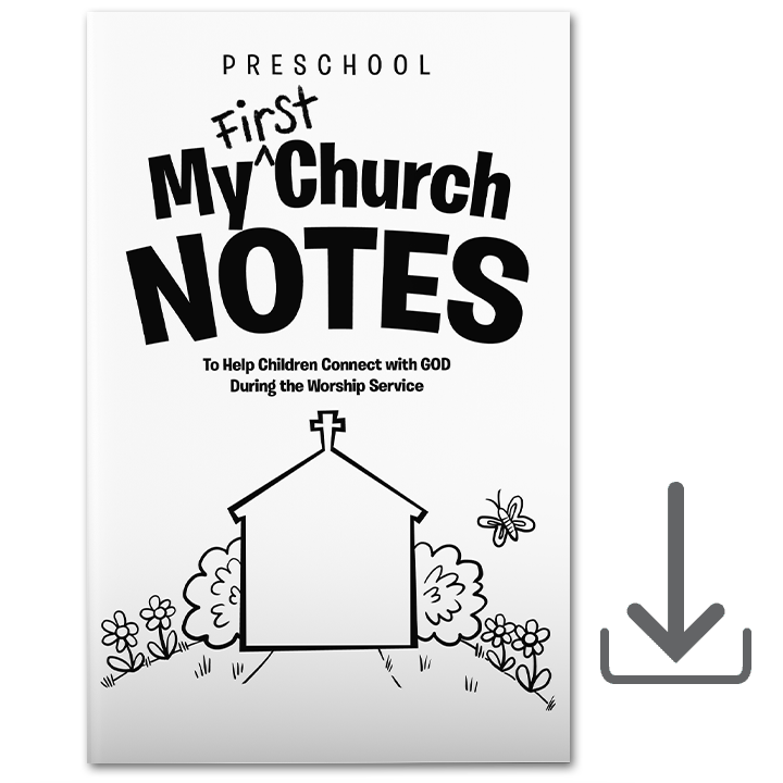My First Church Notes: Preschool (25-Pack) - Electronic