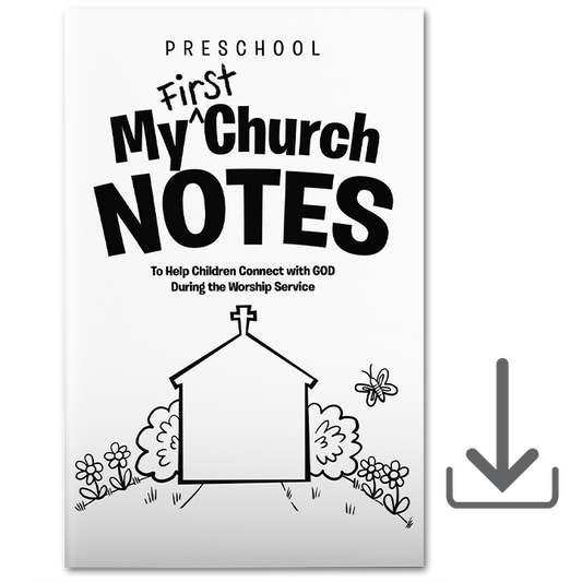 My First Church Notes: Preschool (25-Pack) - Electronic
